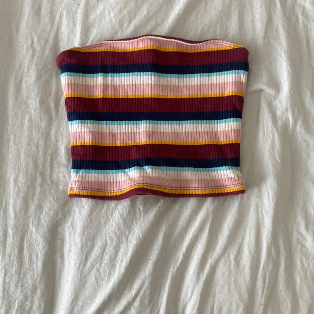 Hollister striped tube top